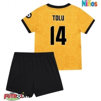 Camiseta Wolves Tolu Arokodare #14 Primera Equipación para niños 2025-26 manga corta (+ pantalones cortos)